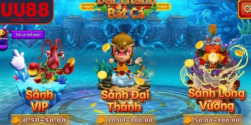 Bắt Cá Đại Thánh UU88 có lối chơi thân thiện
