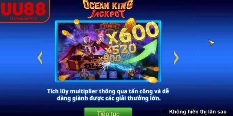 Jackpot Vua Đại Dương UU88 có thiết kế trực quan