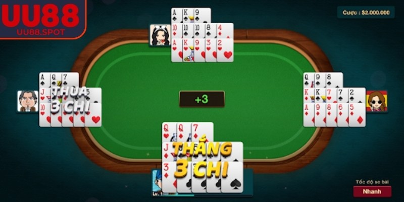 Giá trị các tay bài luôn là yếu tố quyết định kết quả trận đấu