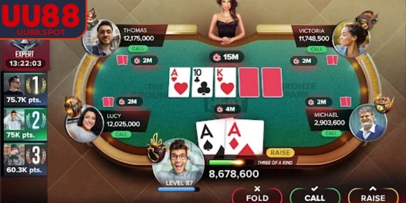 Các hành động có thể thực hiện tùy thuộc vào tình thế trong ván bài